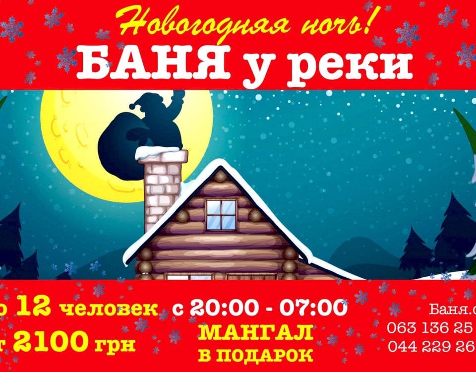 новый год 2019 в бане баня на дровах у реки киев сауна